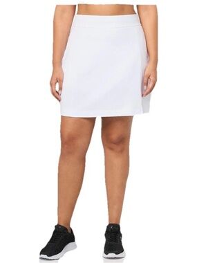 NWT Callaway Opti-Dri Women's Golf Skort XL White Stretch Sun Protection Pockets